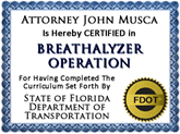 Breathalyzer Operator